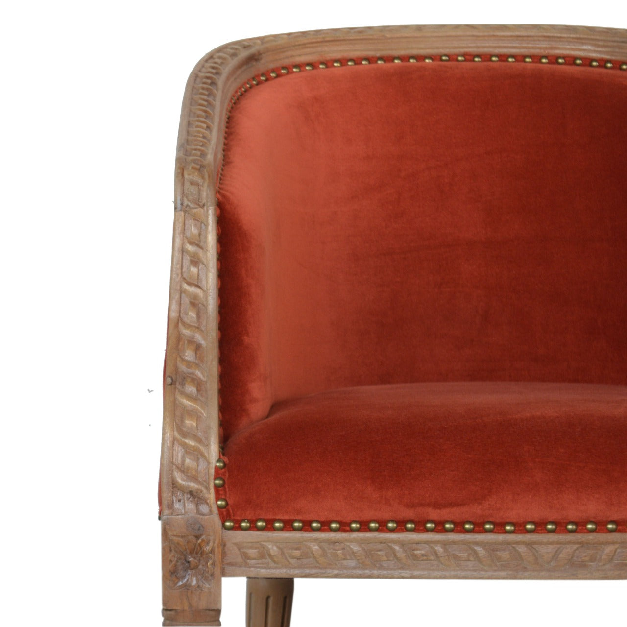 Heritage Collection Rust Velvet Occasional Chair