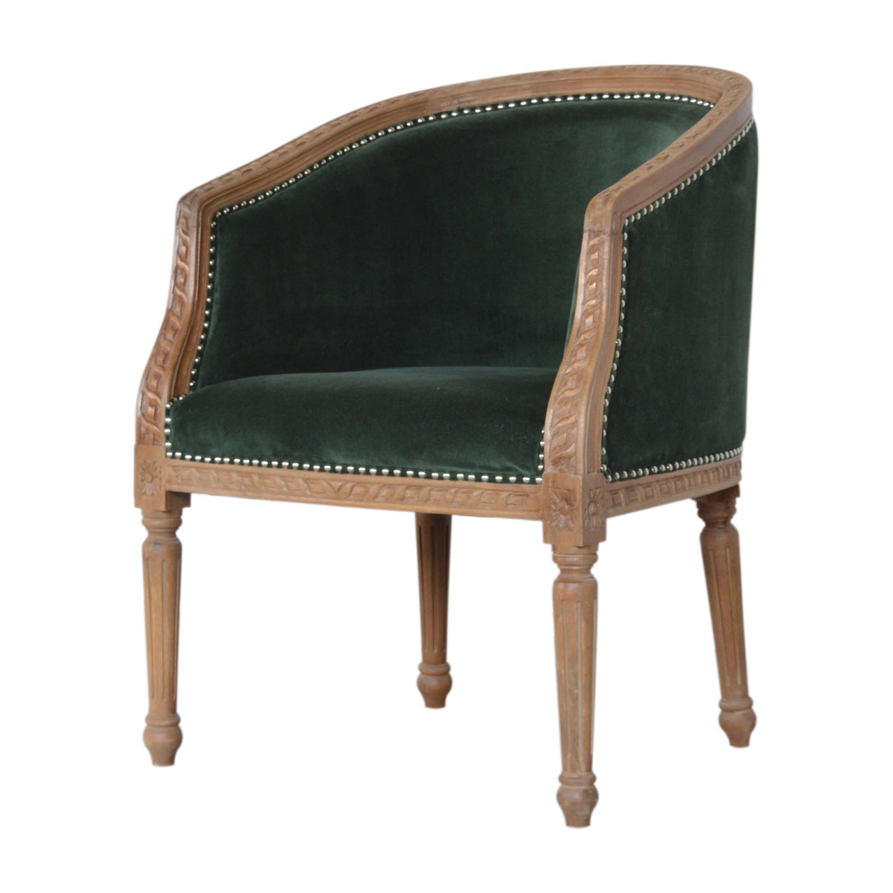 Heritage Collection Emerald Velvet Occasional Chair