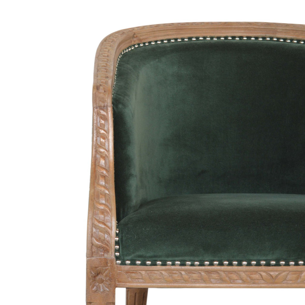 Heritage Collection Emerald Velvet Occasional Chair