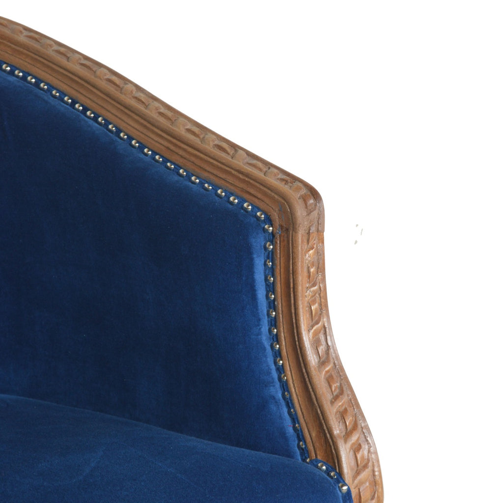 Heritage Collection Royal Blue Velvet Occasional Chair