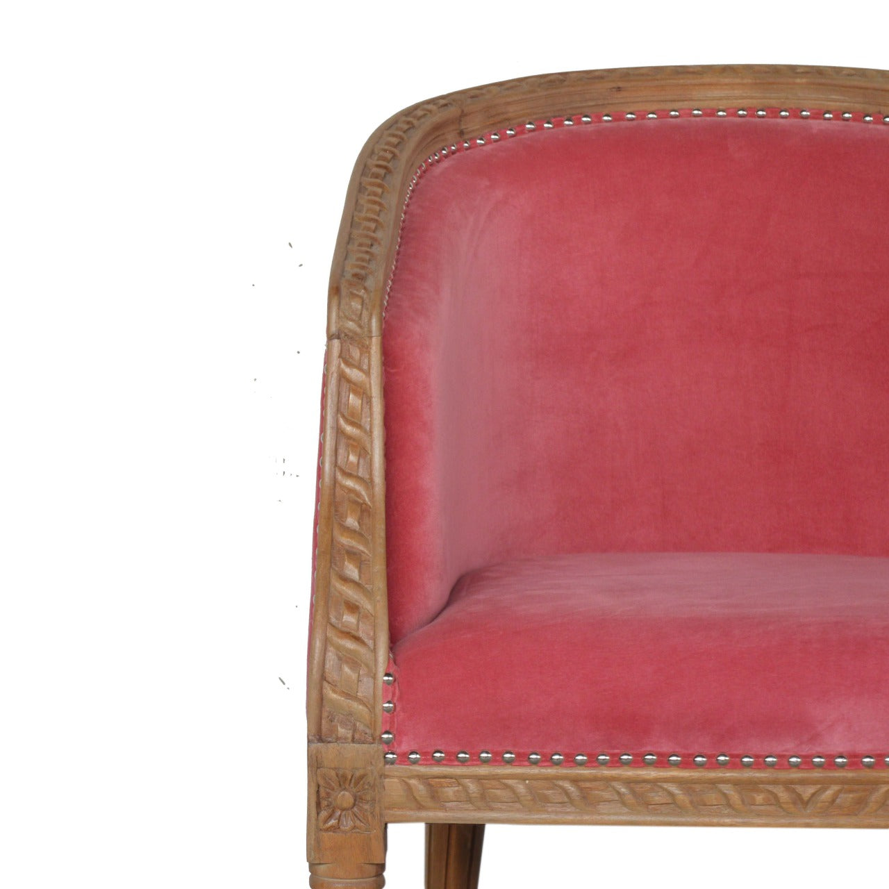 Heritage Collection Pink Velvet Occasional Chair
