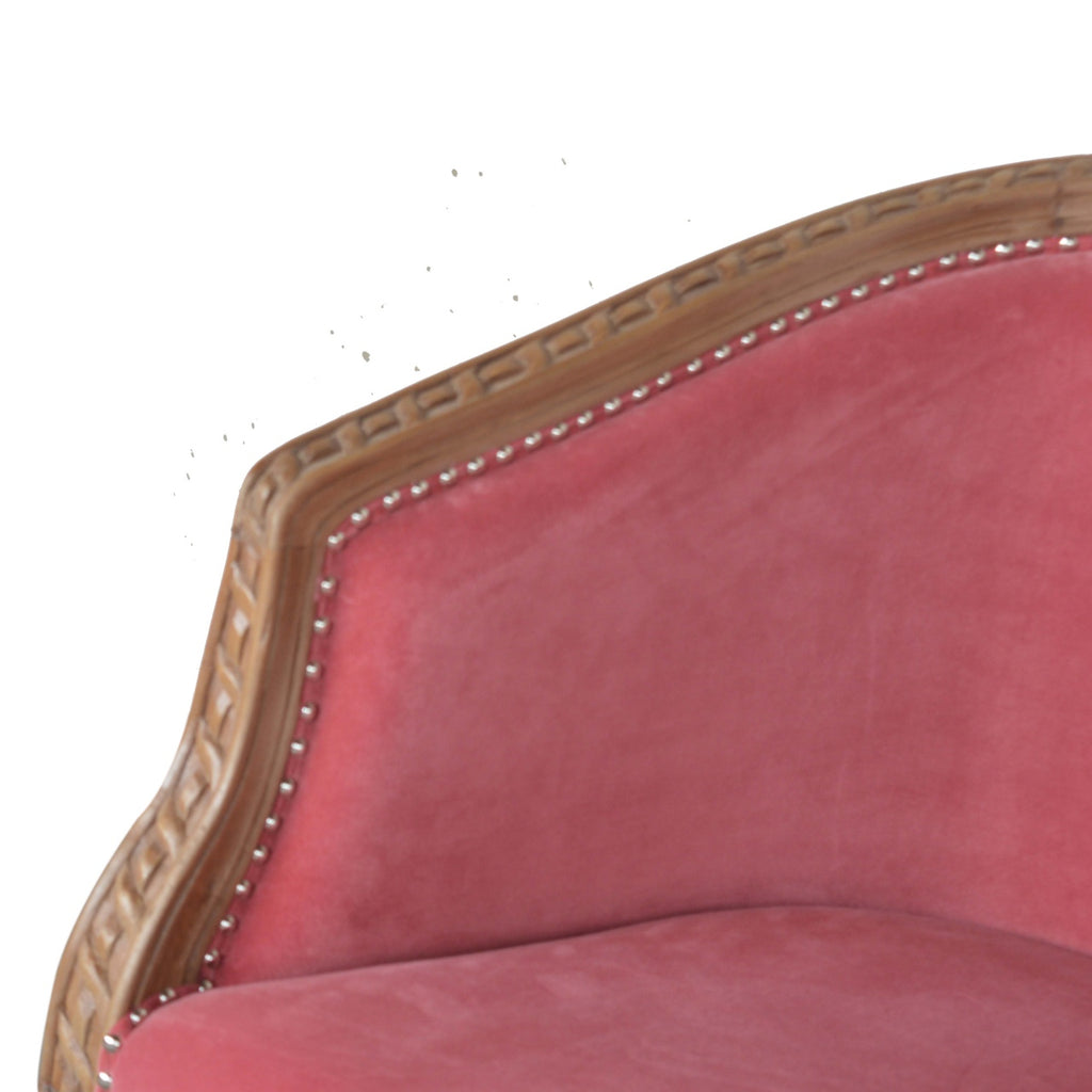 Heritage Collection Pink Velvet Occasional Chair