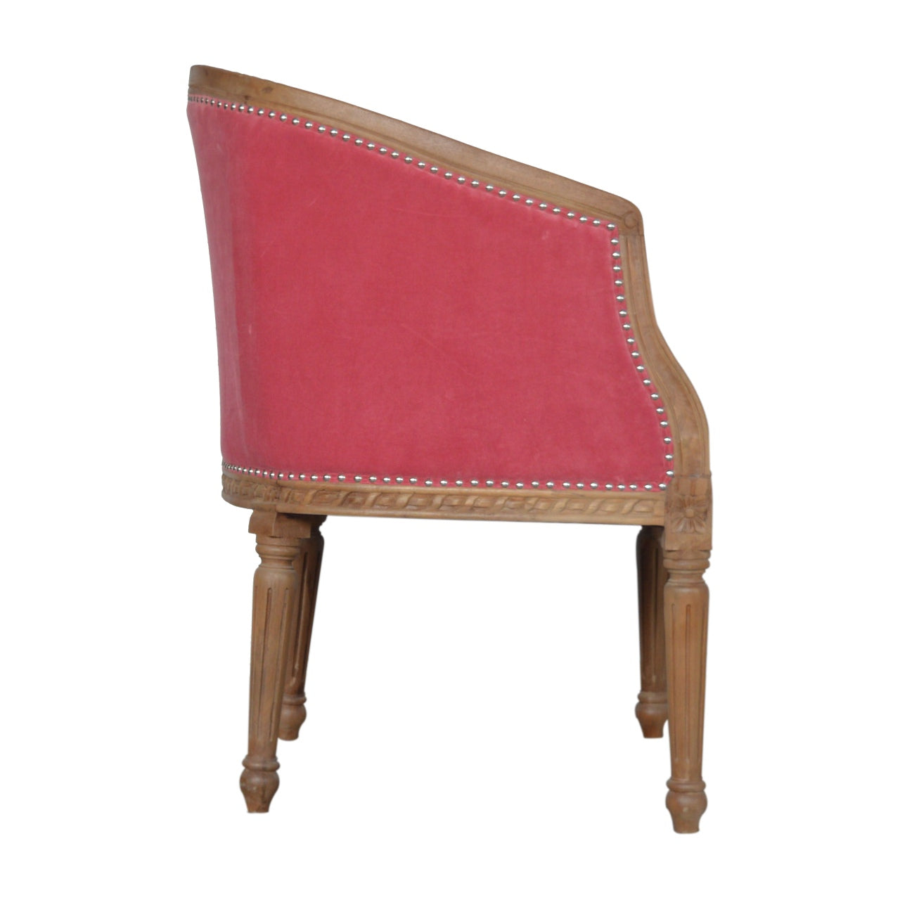 Heritage Collection Pink Velvet Occasional Chair