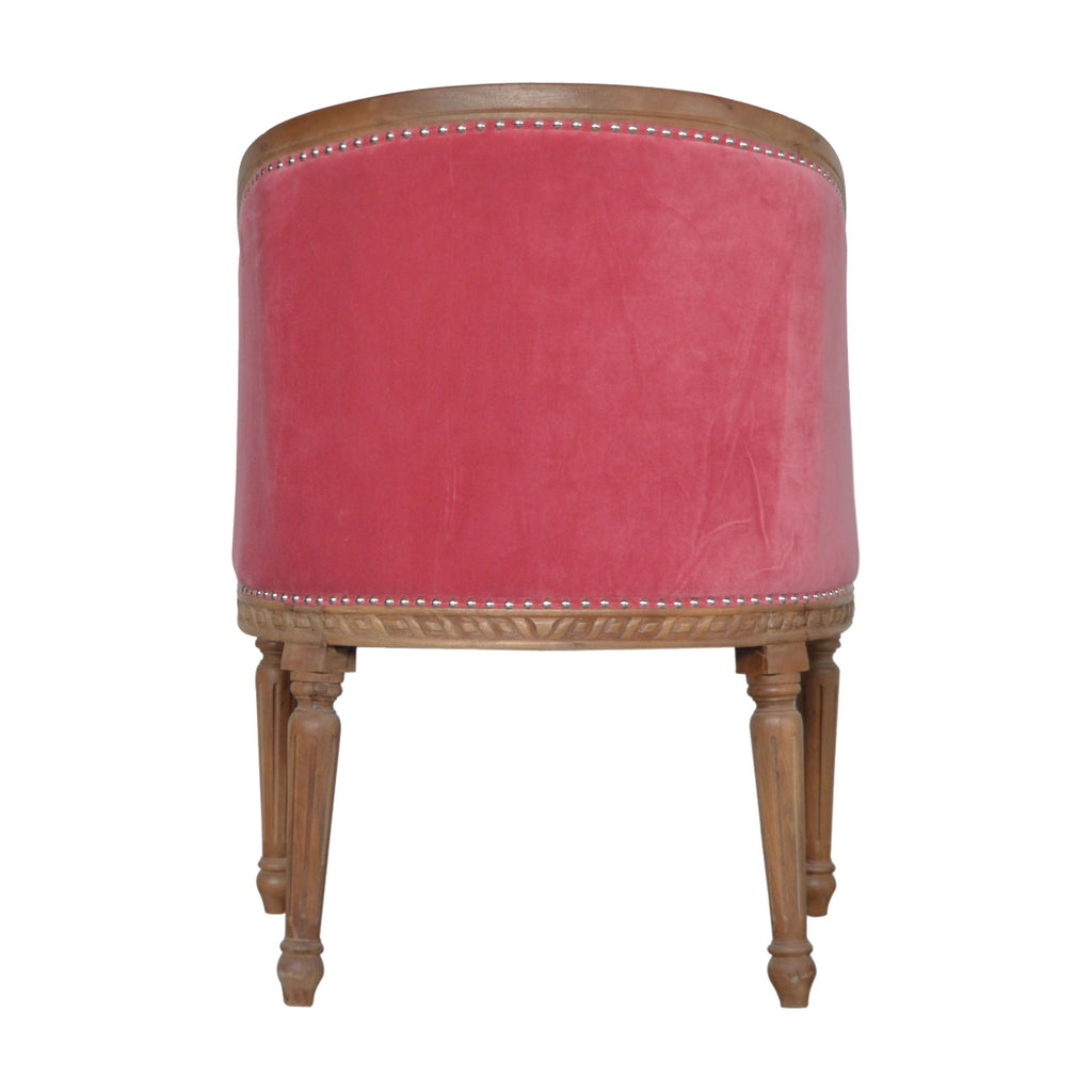 Heritage Collection Pink Velvet Occasional Chair