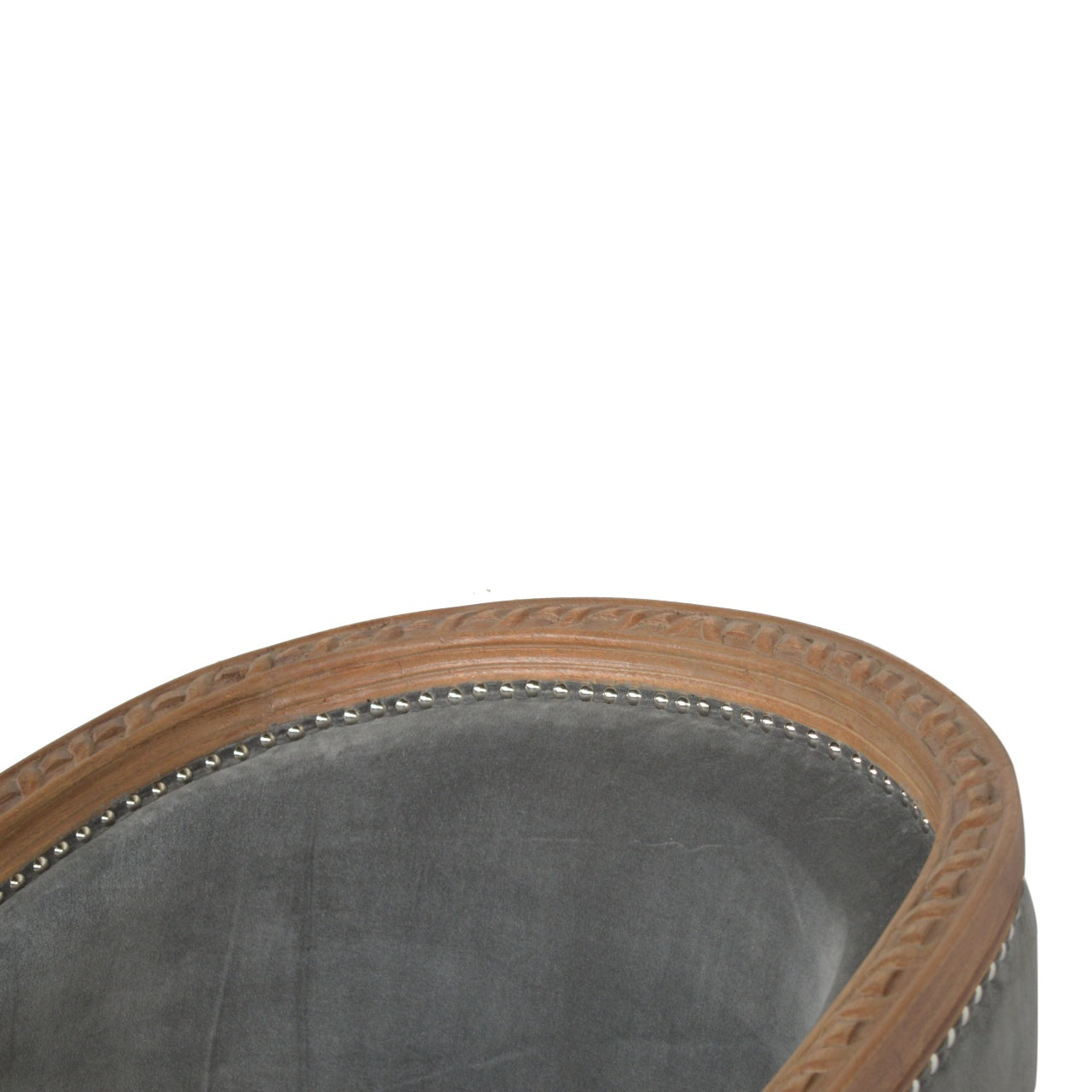 Heritage Collection Grey Velvet Occasional Chair