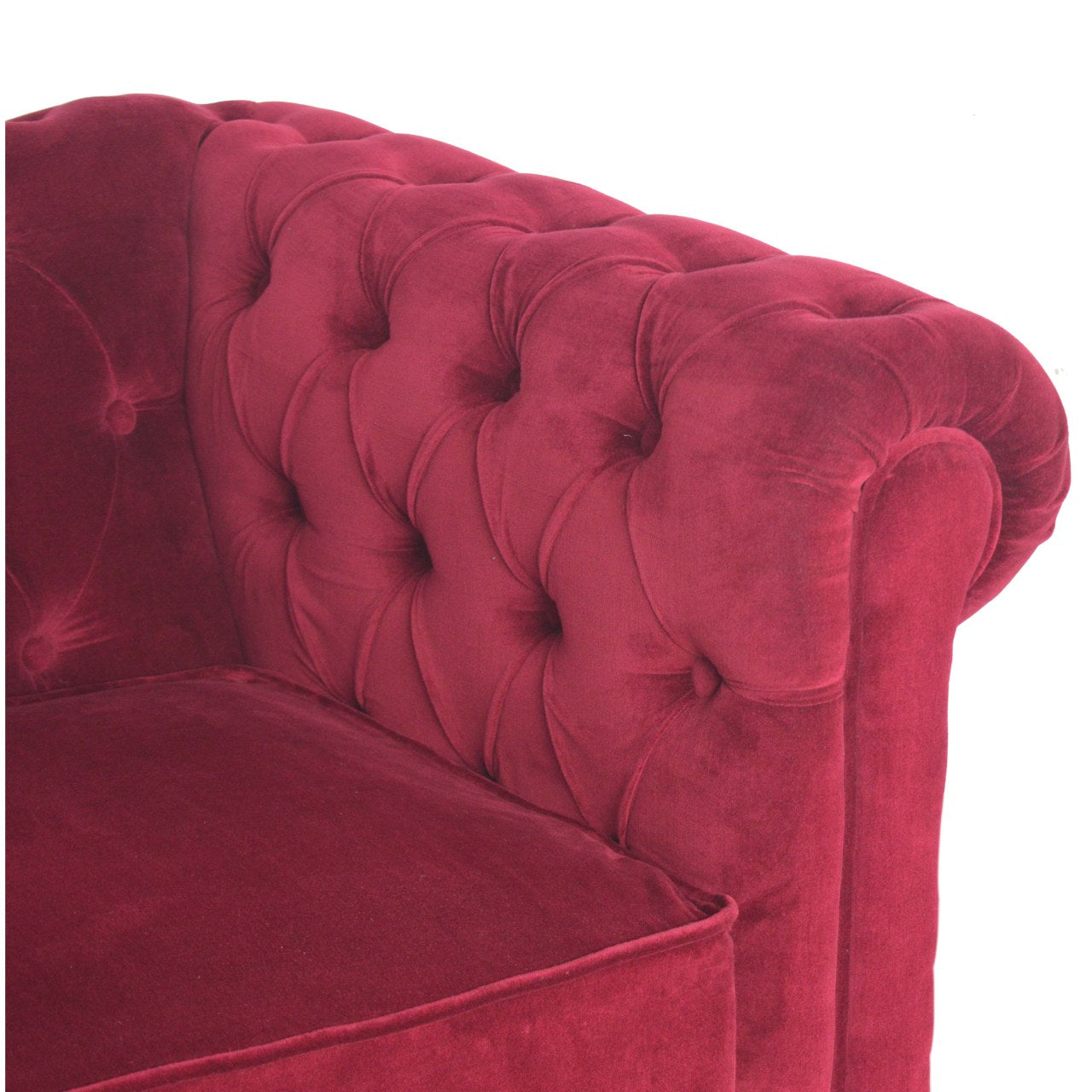 Heritage Collection Wine Red Chesterfield Armchair