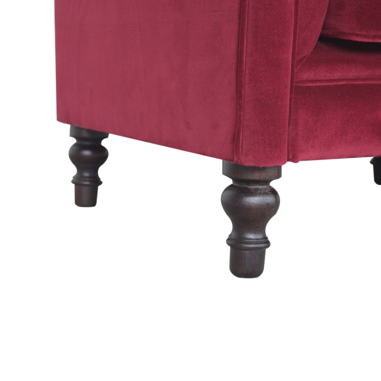 Heritage Collection Wine Red Chesterfield Armchair