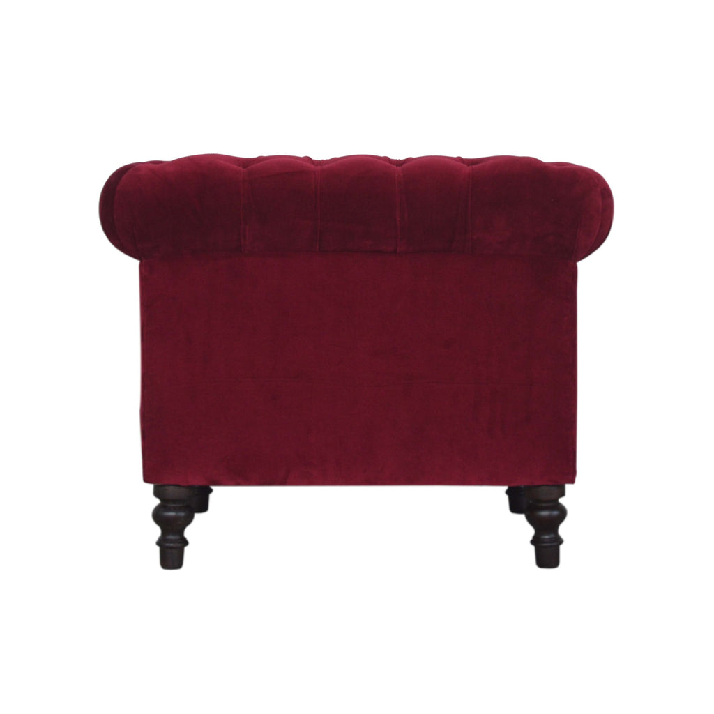 Heritage Collection Wine Red Chesterfield Armchair