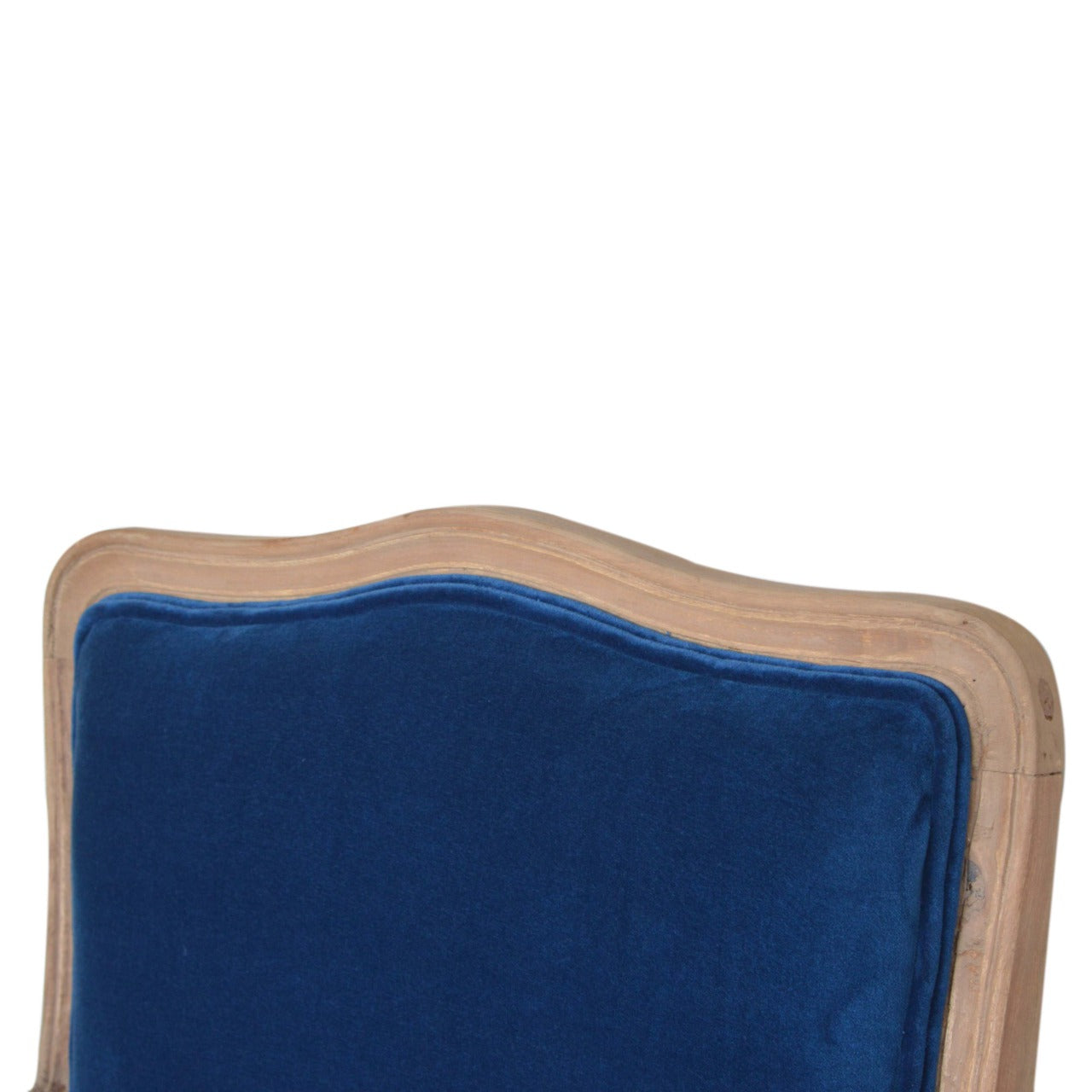 Heritage Collection Royal Blue Velvet French Chair