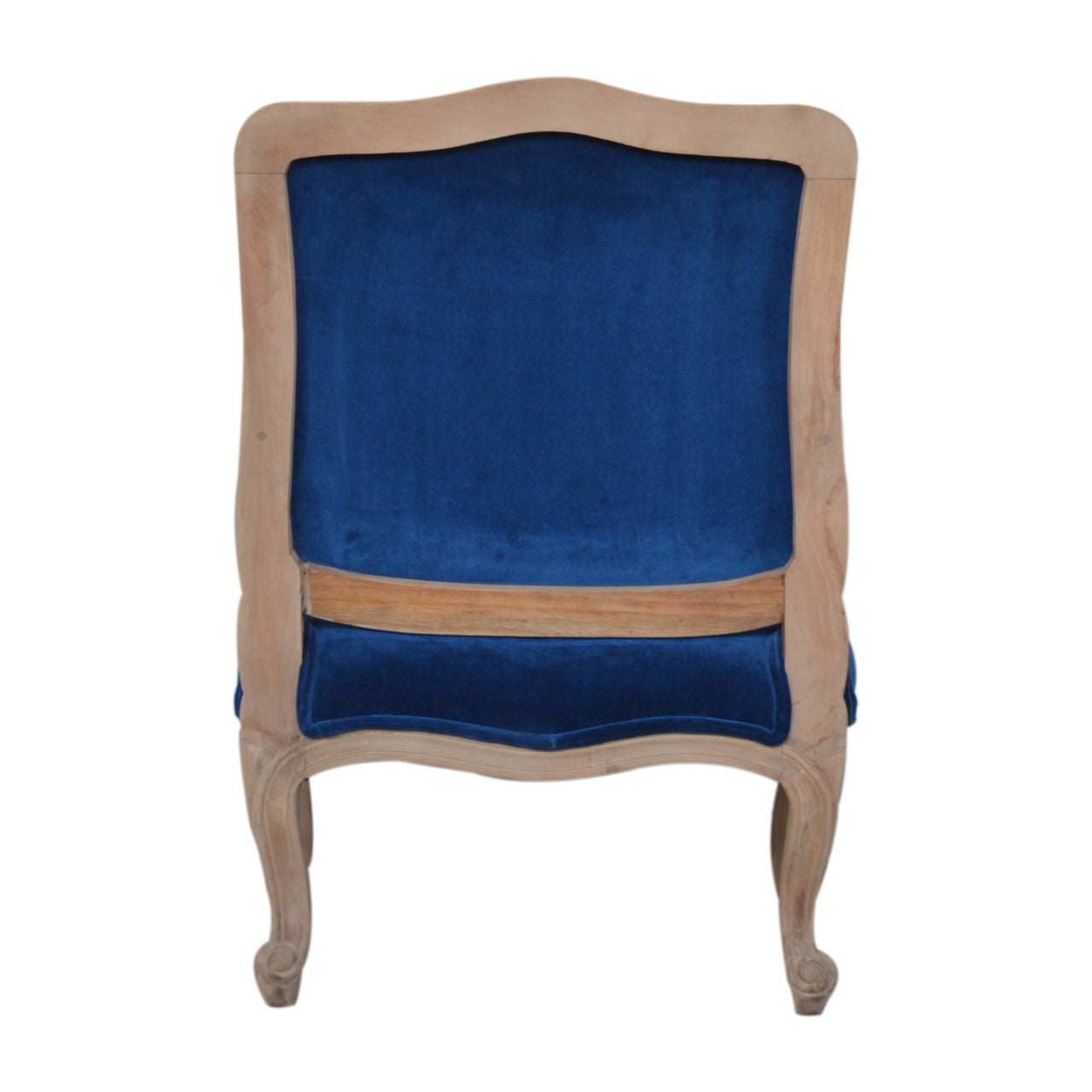 Heritage Collection Royal Blue Velvet French Chair