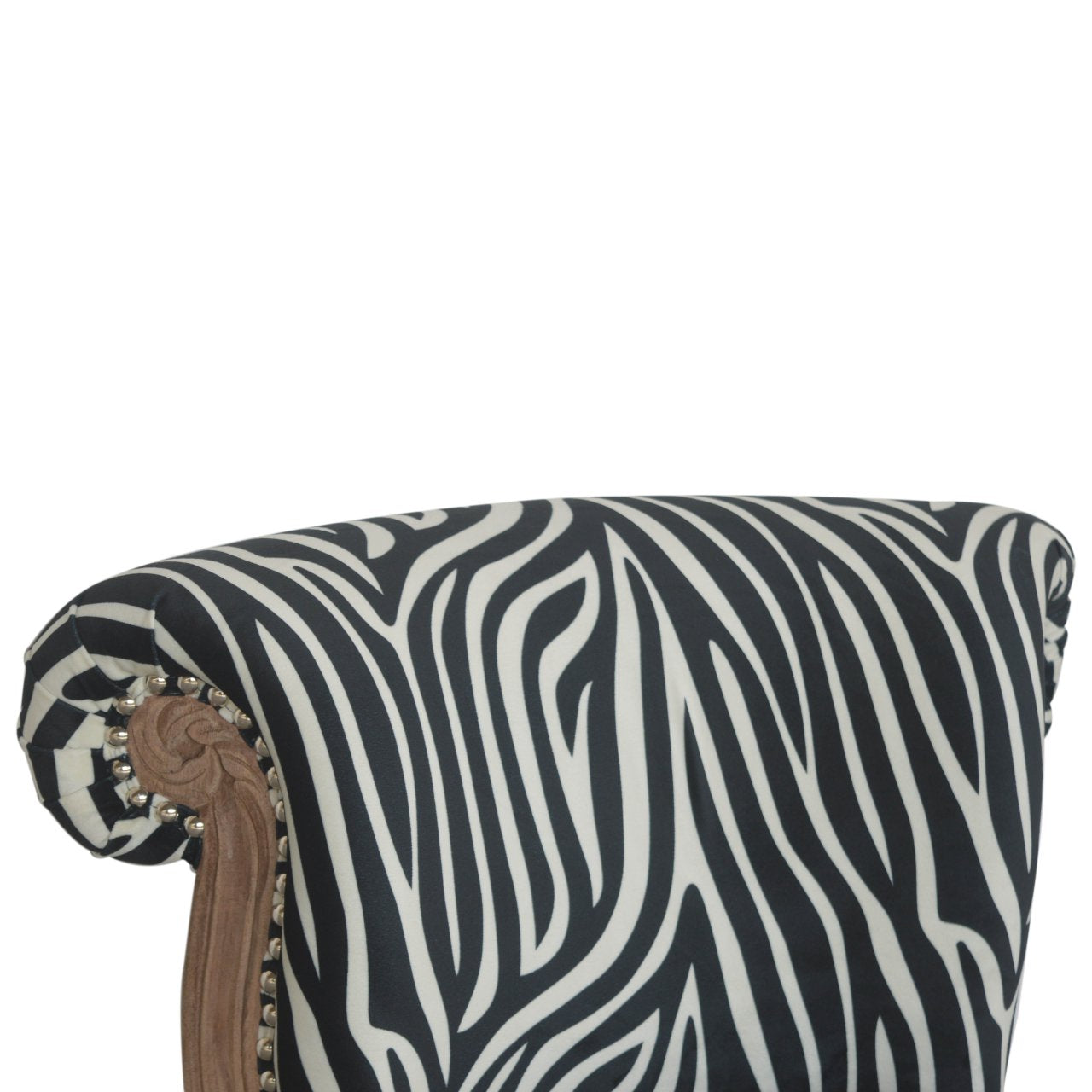 Heritage Collection Zebra Print Accent Chair