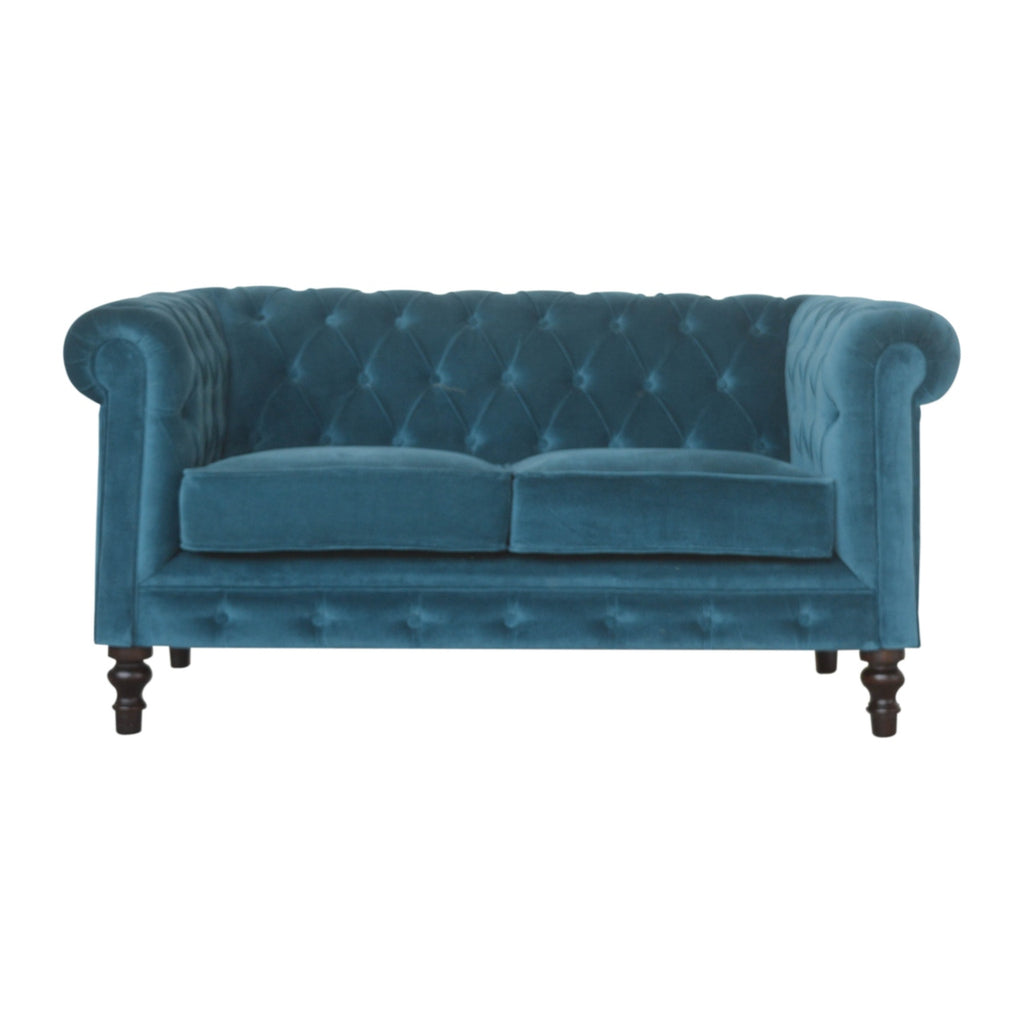 Heritage Collection Teal Chesterfield Sofa