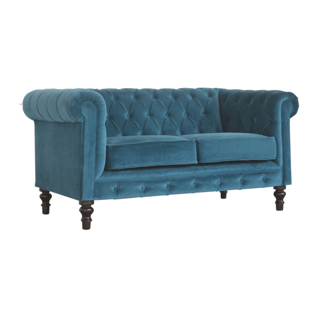 Heritage Collection Teal Chesterfield Sofa