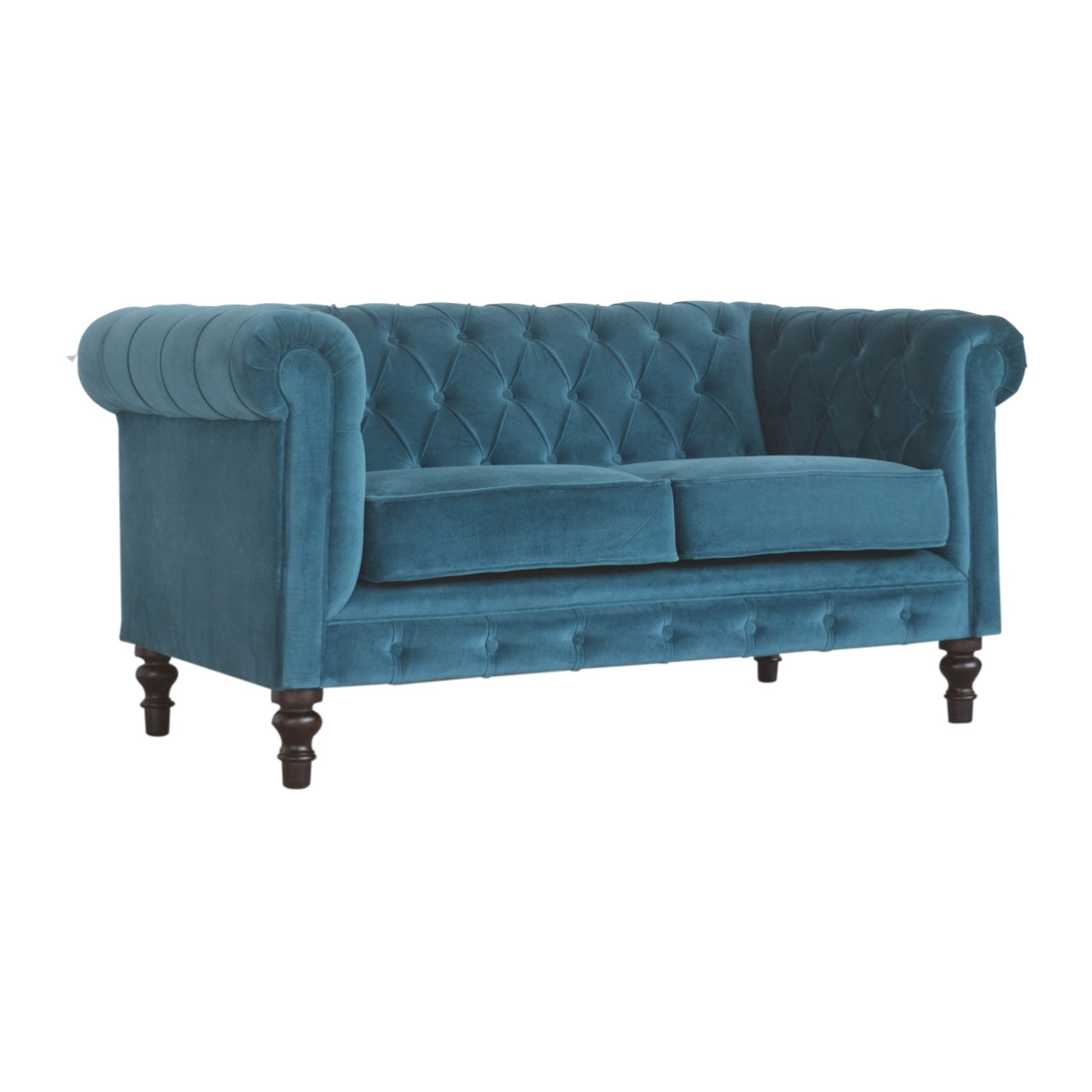 Heritage Collection Teal Chesterfield Sofa