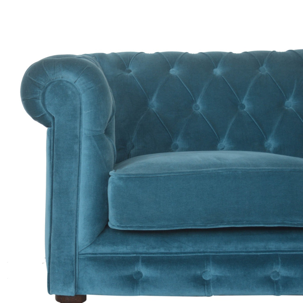 Heritage Collection Teal Chesterfield Sofa