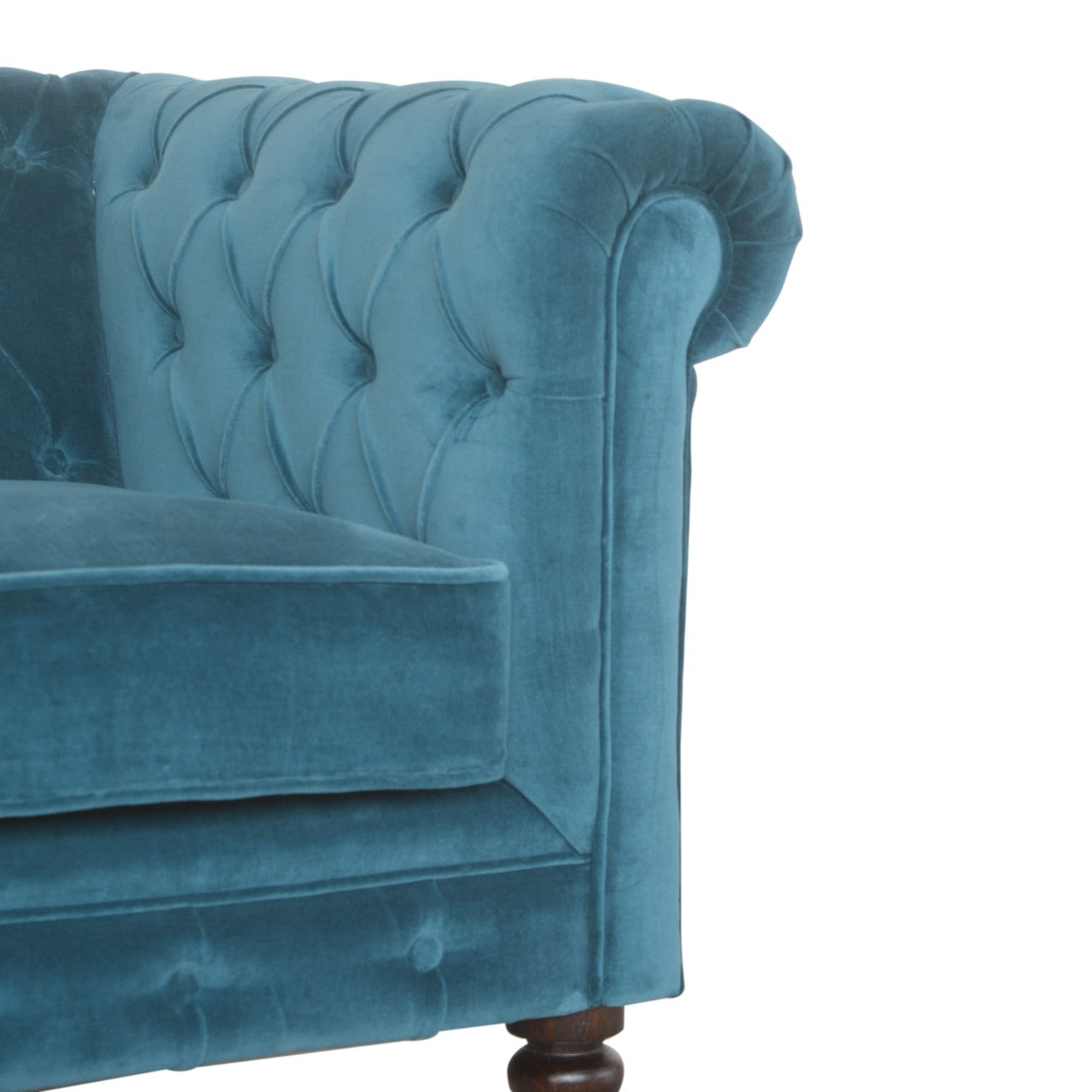 Heritage Collection Teal Chesterfield Sofa