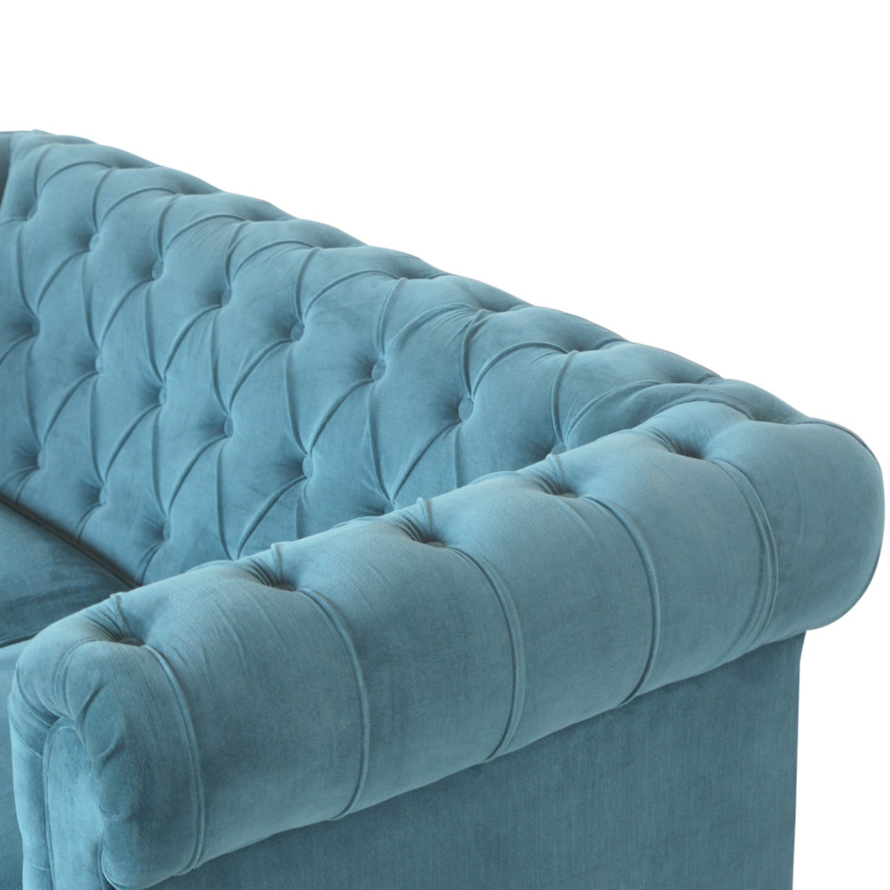 Heritage Collection Teal Chesterfield Sofa