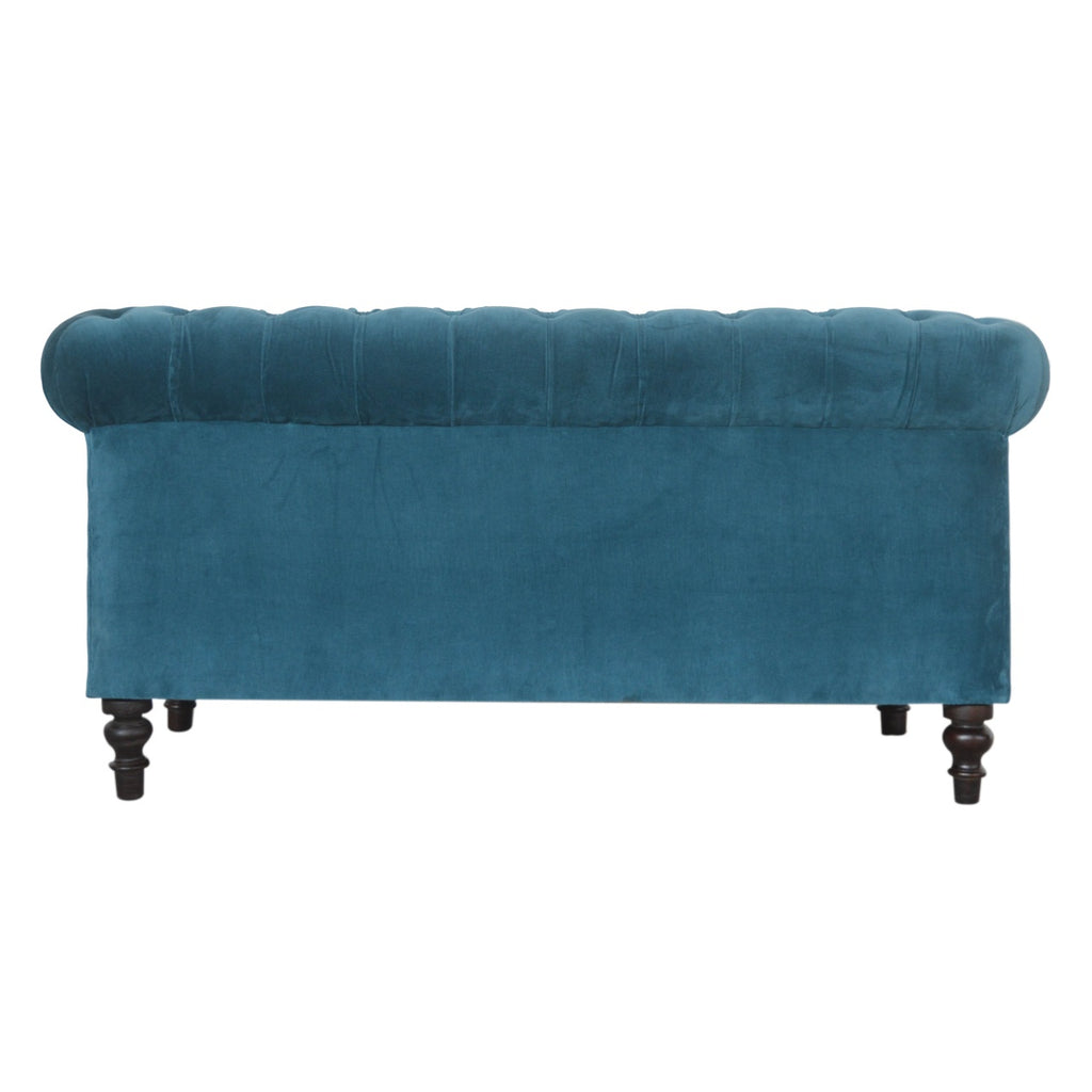Heritage Collection Teal Chesterfield Sofa