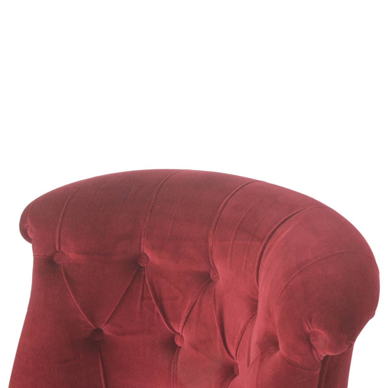 Heritage Collection Wine Red Velvet Accent Chair