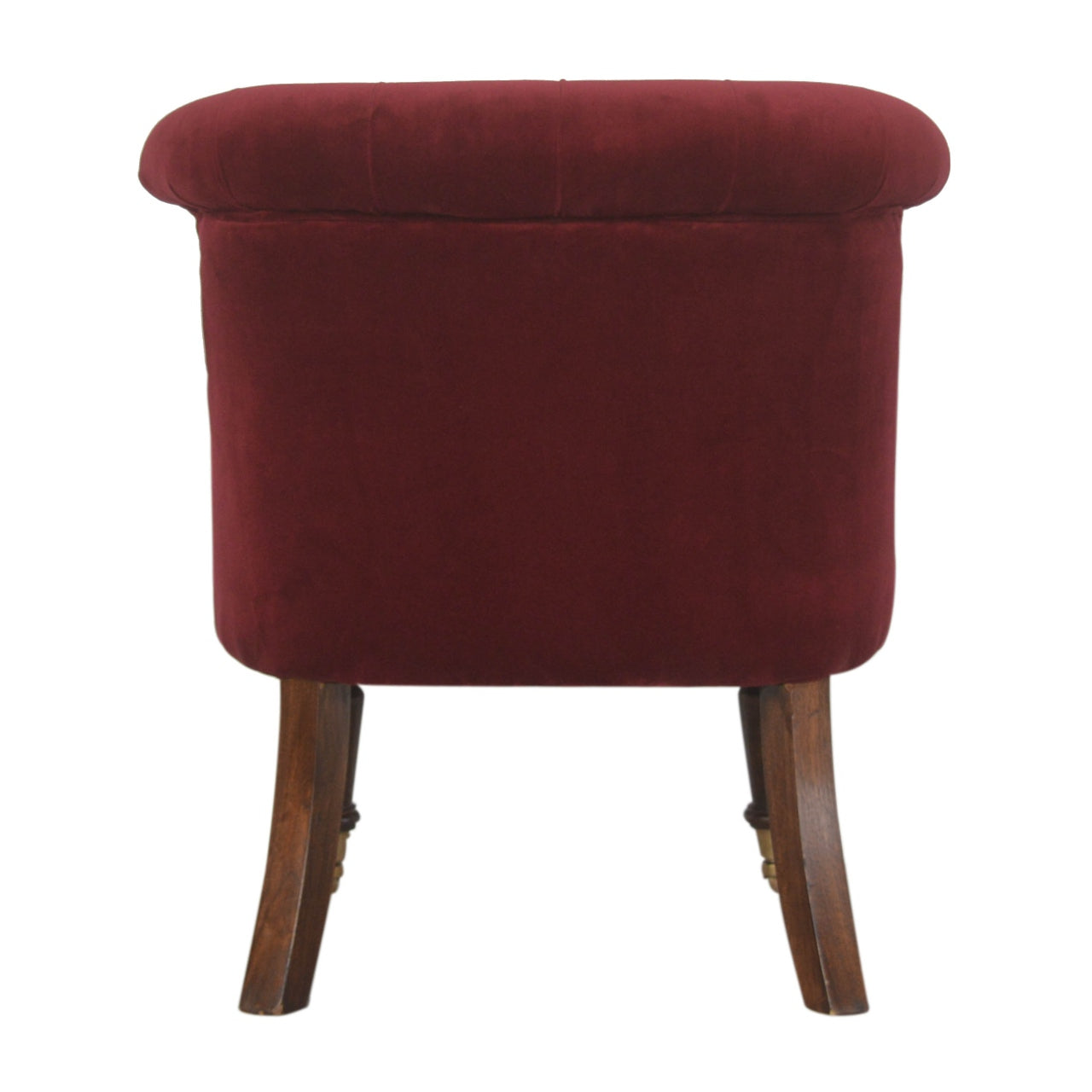 Heritage Collection Wine Red Velvet Accent Chair