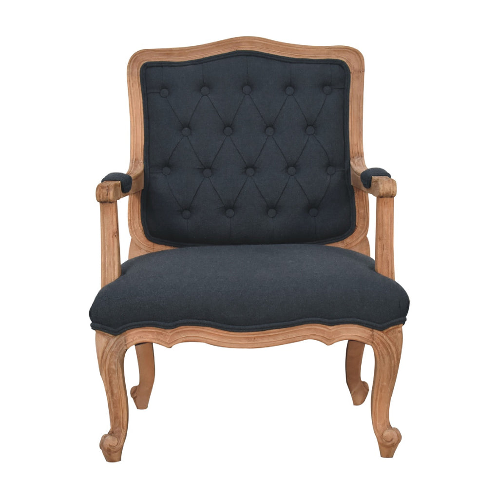 Heritage Collection Navy Blue French Style Chair
