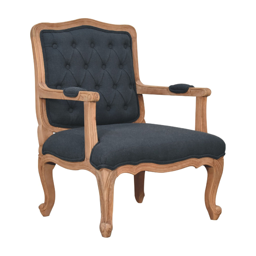 Heritage Collection Navy Blue French Style Chair