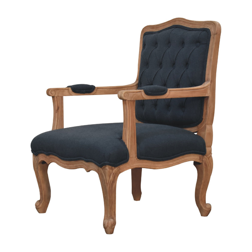 Heritage Collection Navy Blue French Style Chair