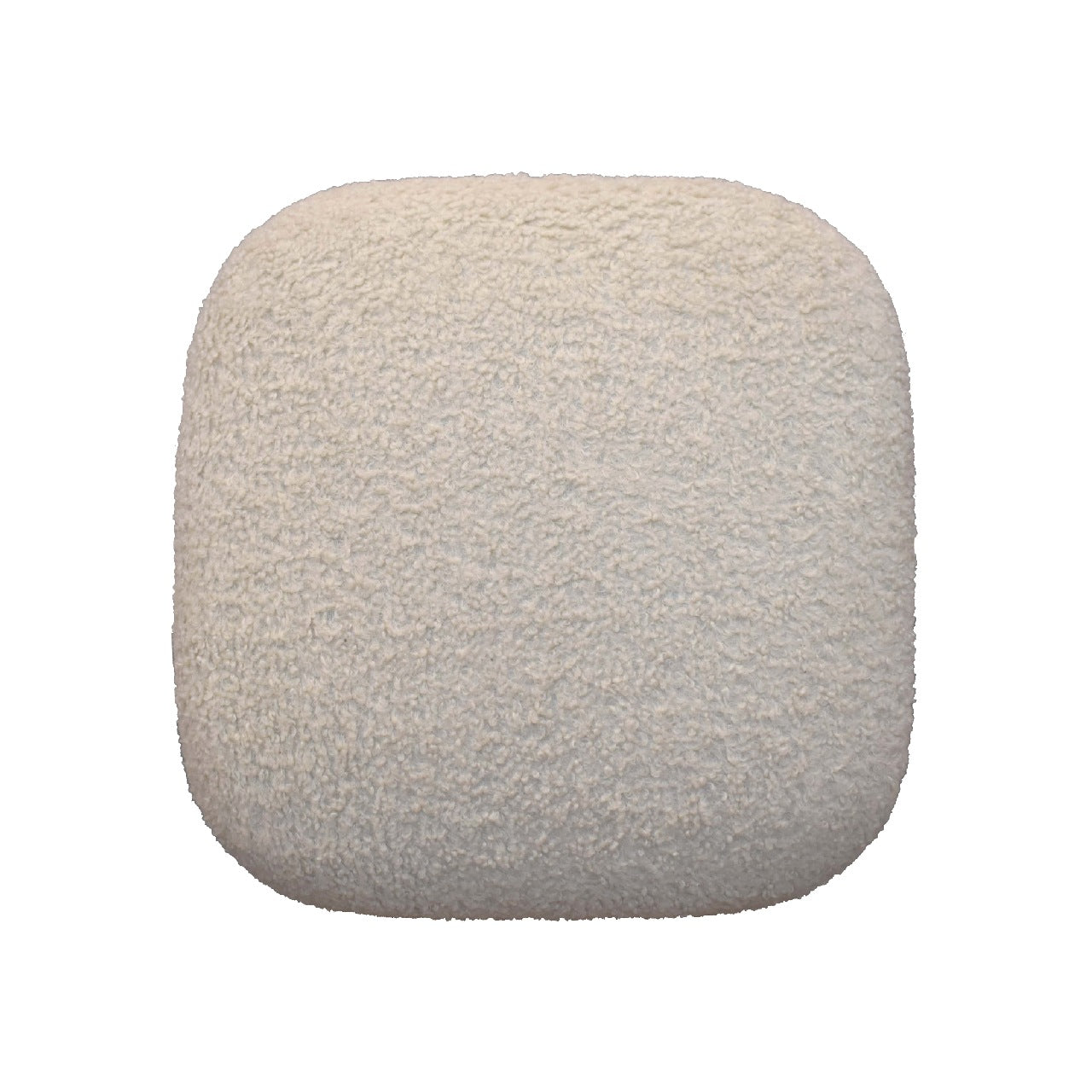 Heritage Collection Boucle Cream Square Footstool