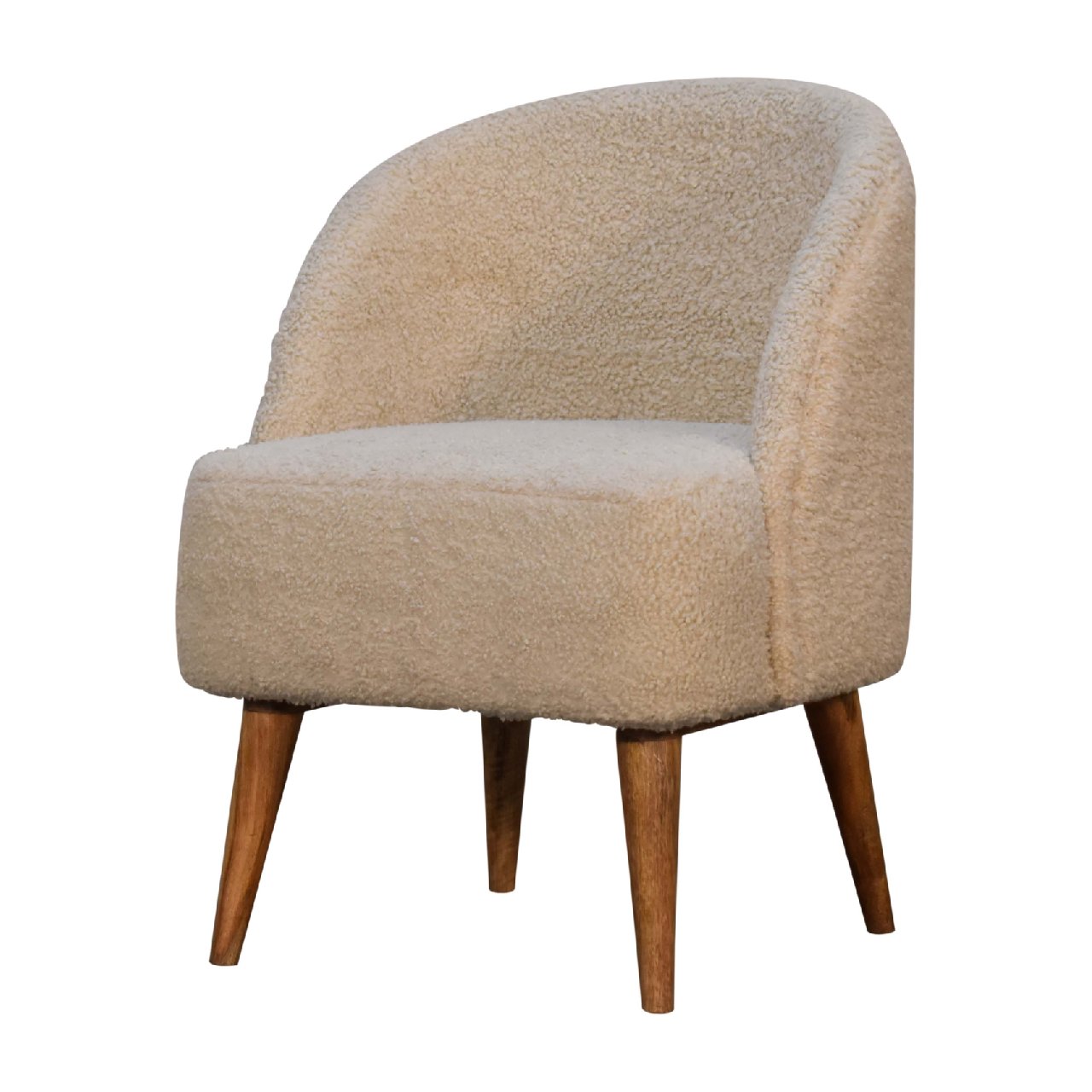 Heritage Collection Cream Boucle Tub Chair