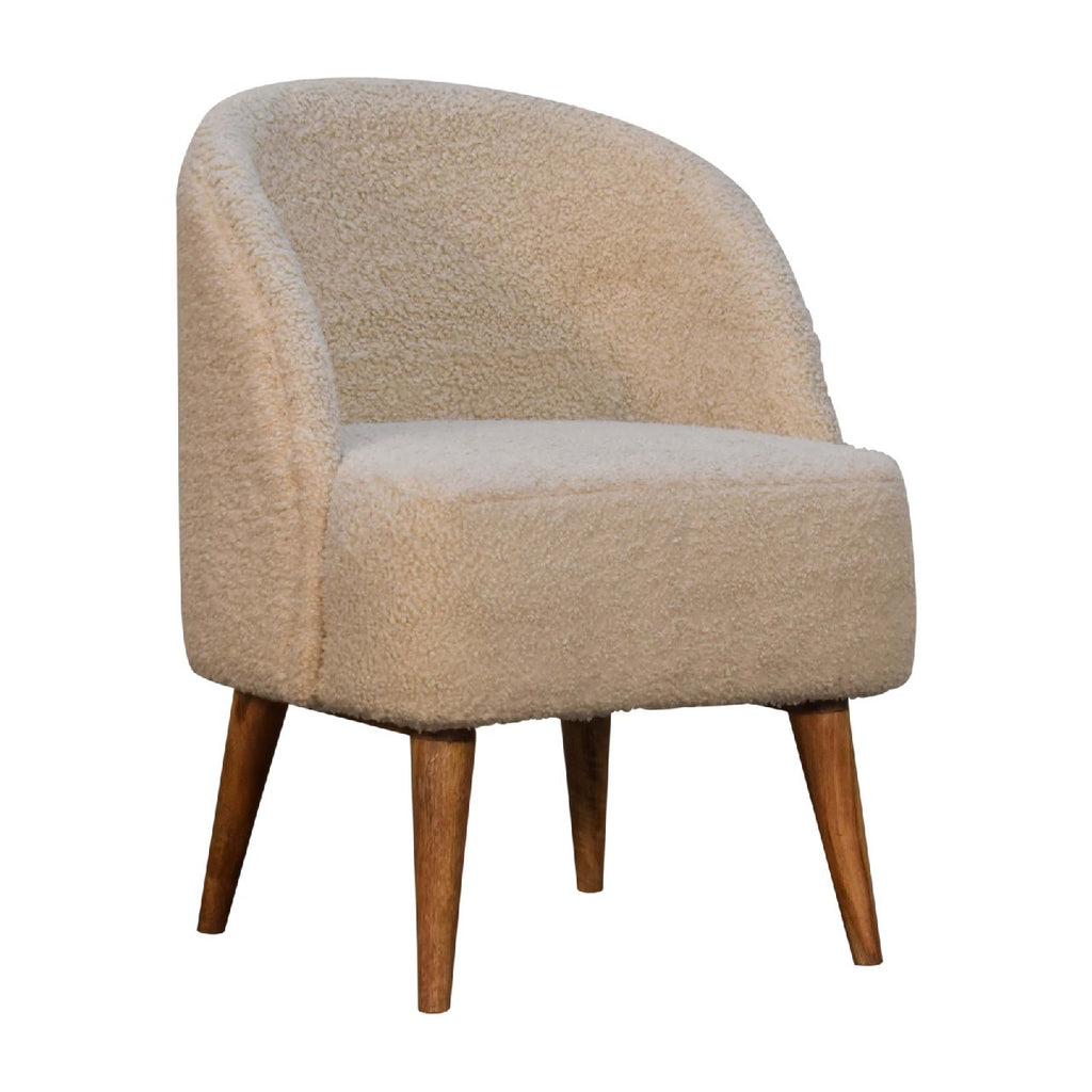 Heritage Collection Cream Boucle Tub Chair