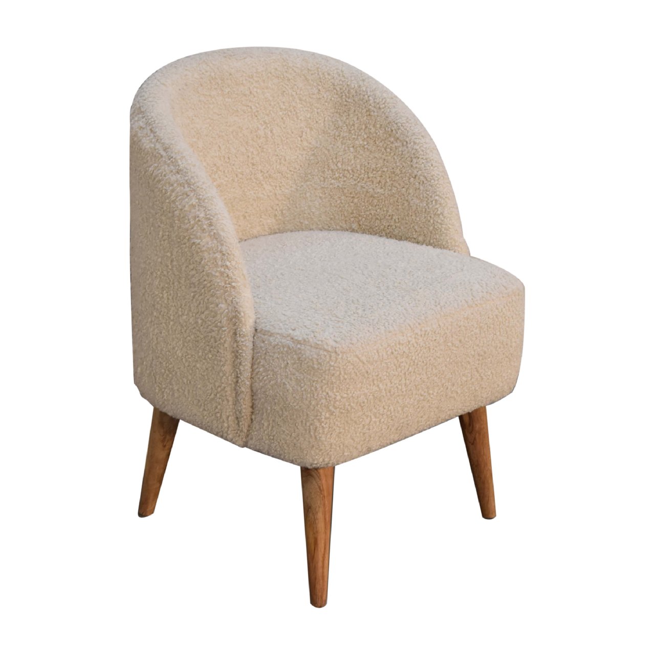 Heritage Collection Cream Boucle Tub Chair