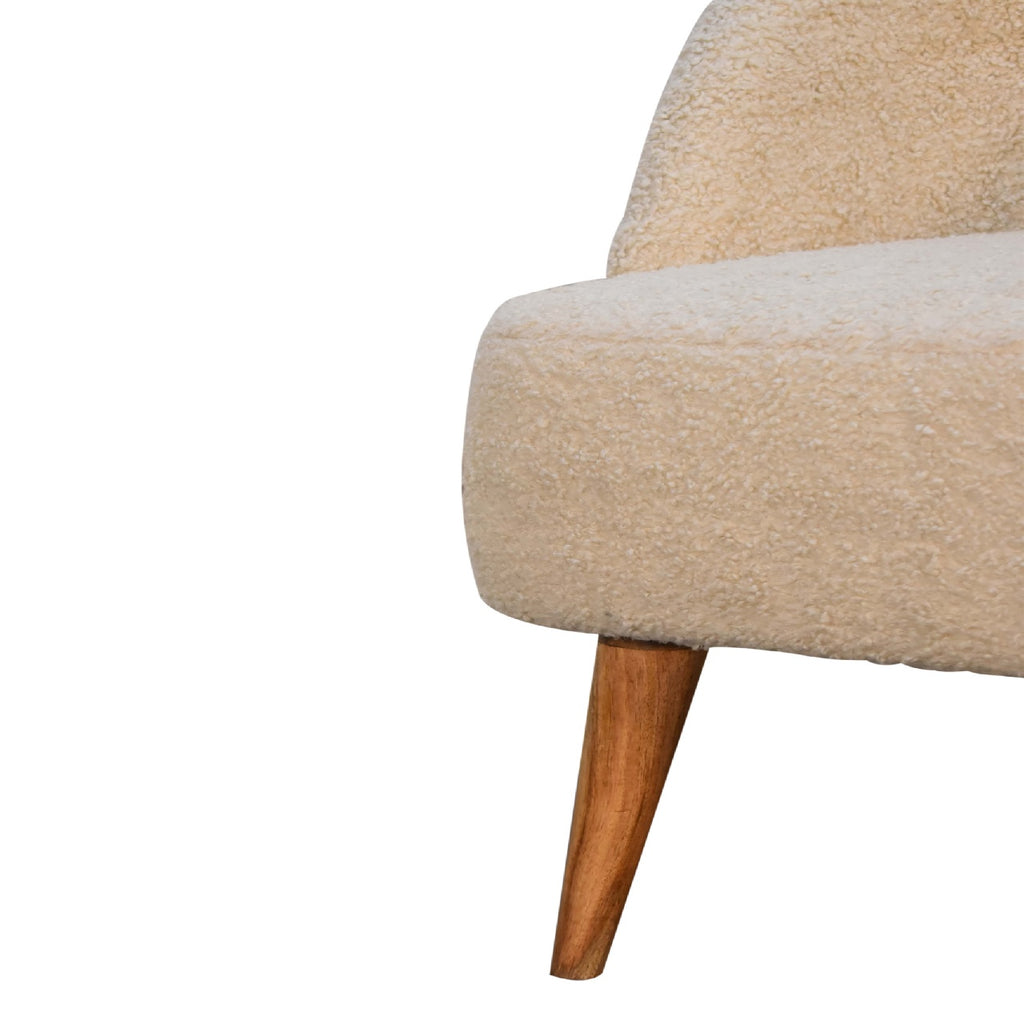 Heritage Collection Cream Boucle Tub Chair
