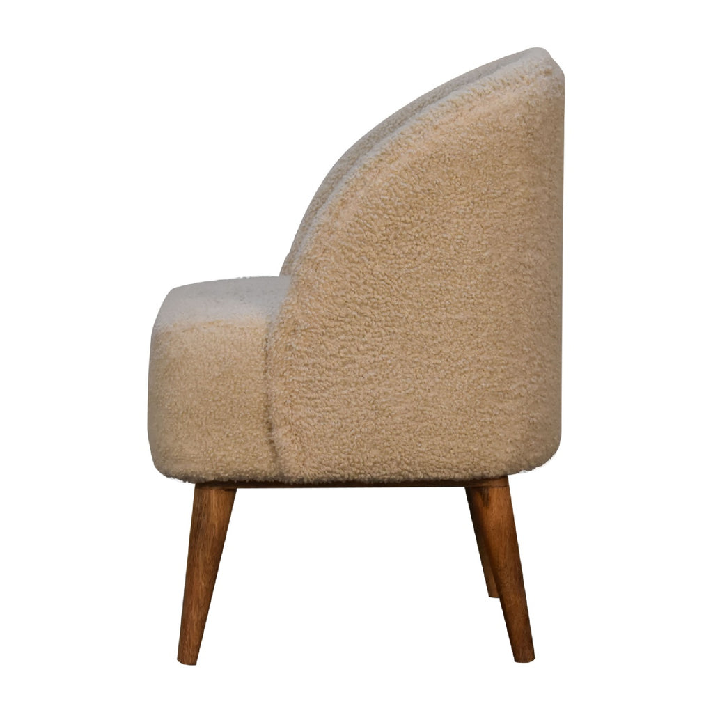Heritage Collection Cream Boucle Tub Chair
