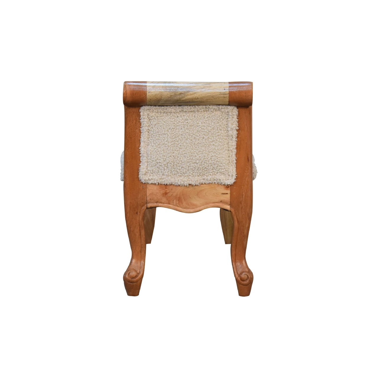Heritage Collection Cream Boucle French Style Bench