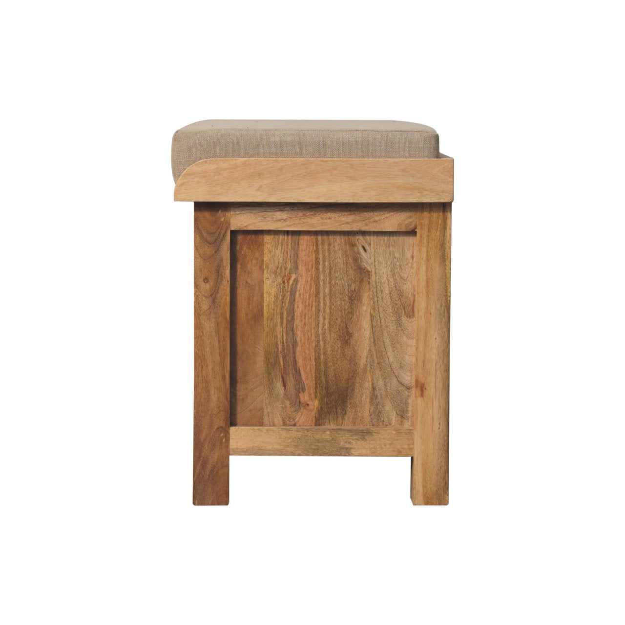 Heritage Collection Rattan Basket Linen Hallway Bench