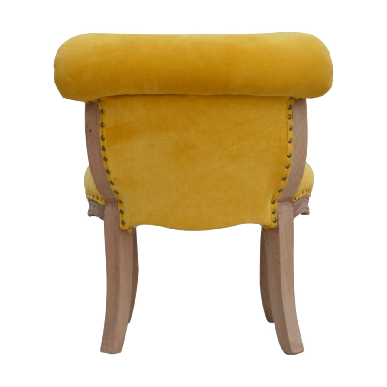 Heritage Collection Mustard Velvet Studded Chair