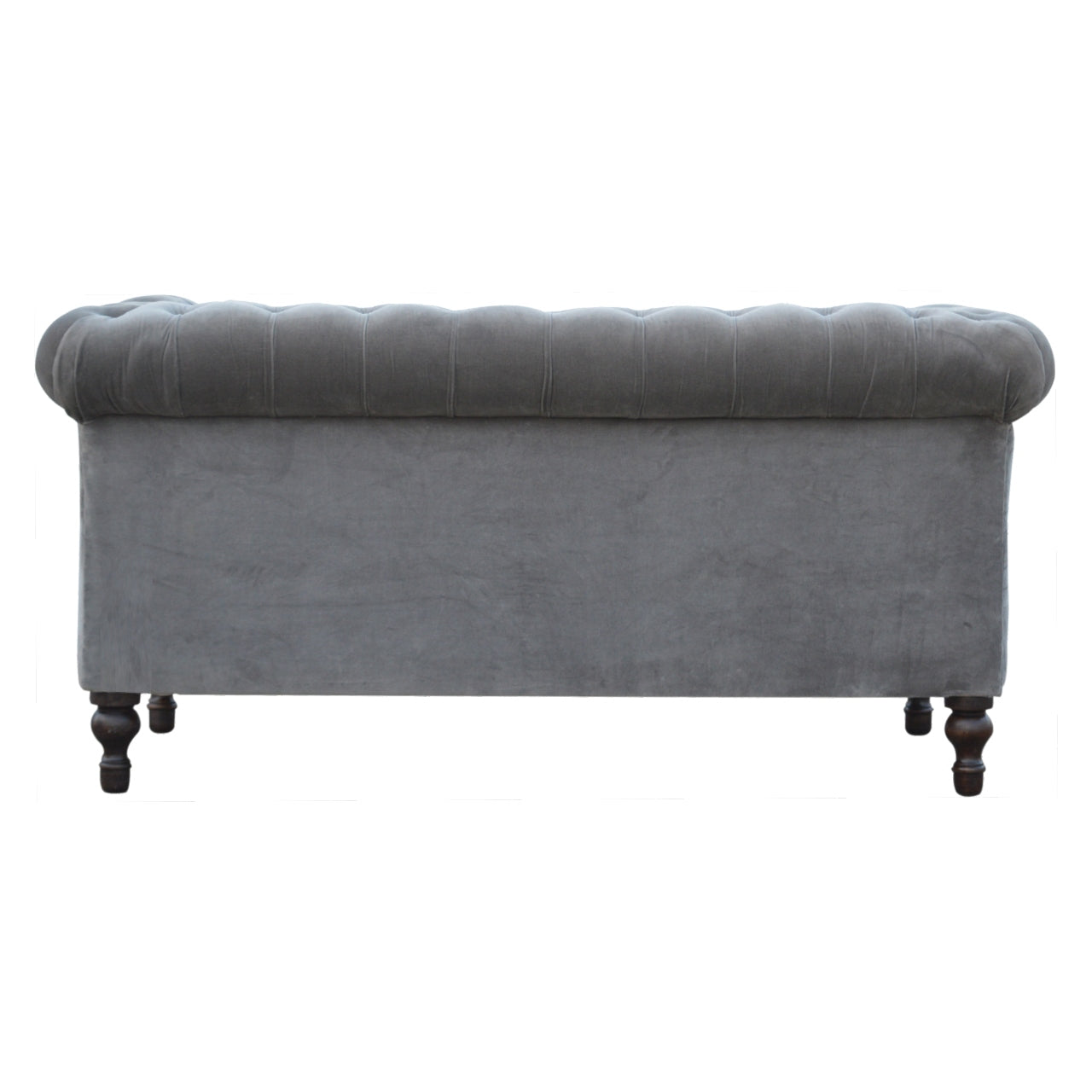Heritage Collection Grey Velvet Chesterfield Sofa