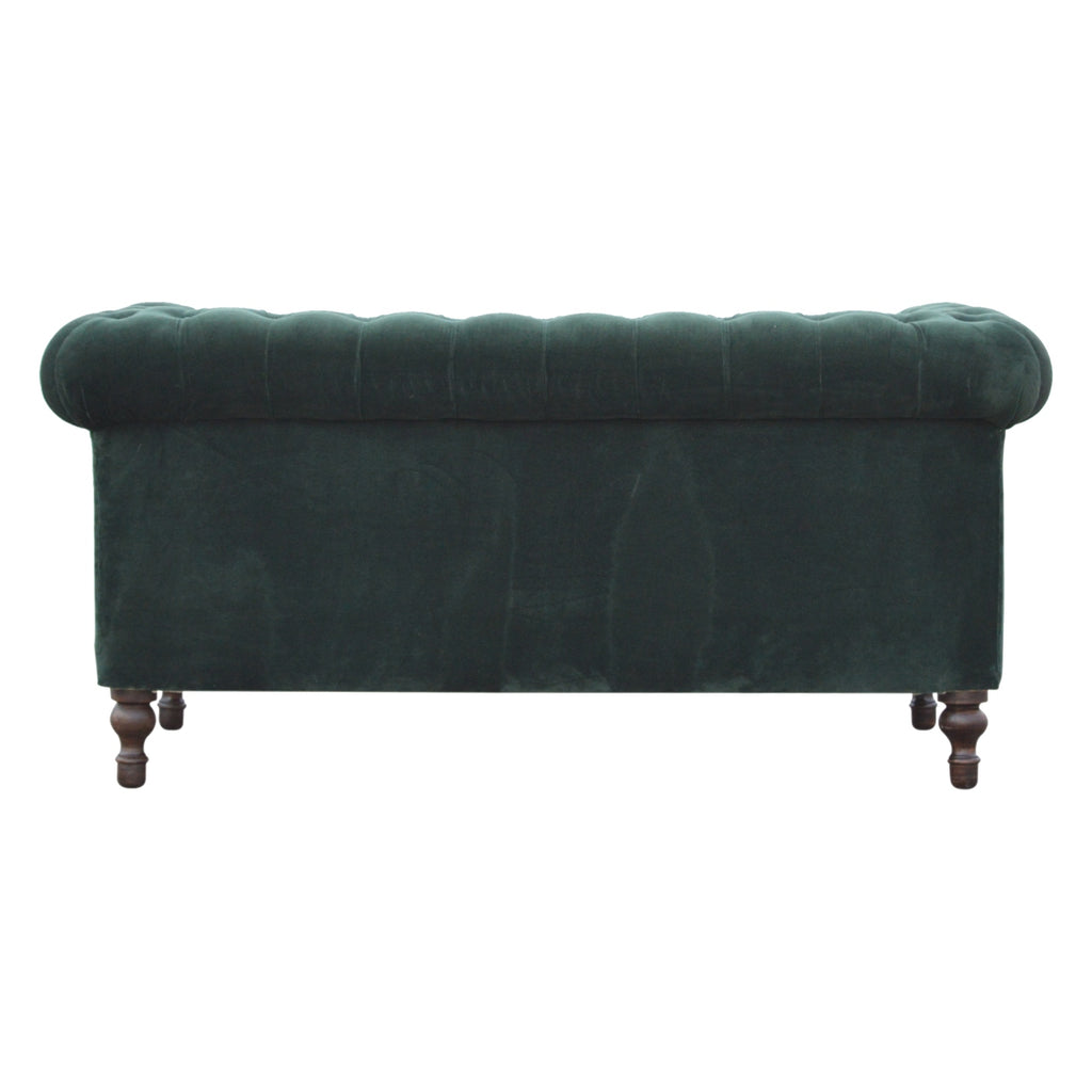 Heritage Collection Emerald Green Velvet Chesterfield