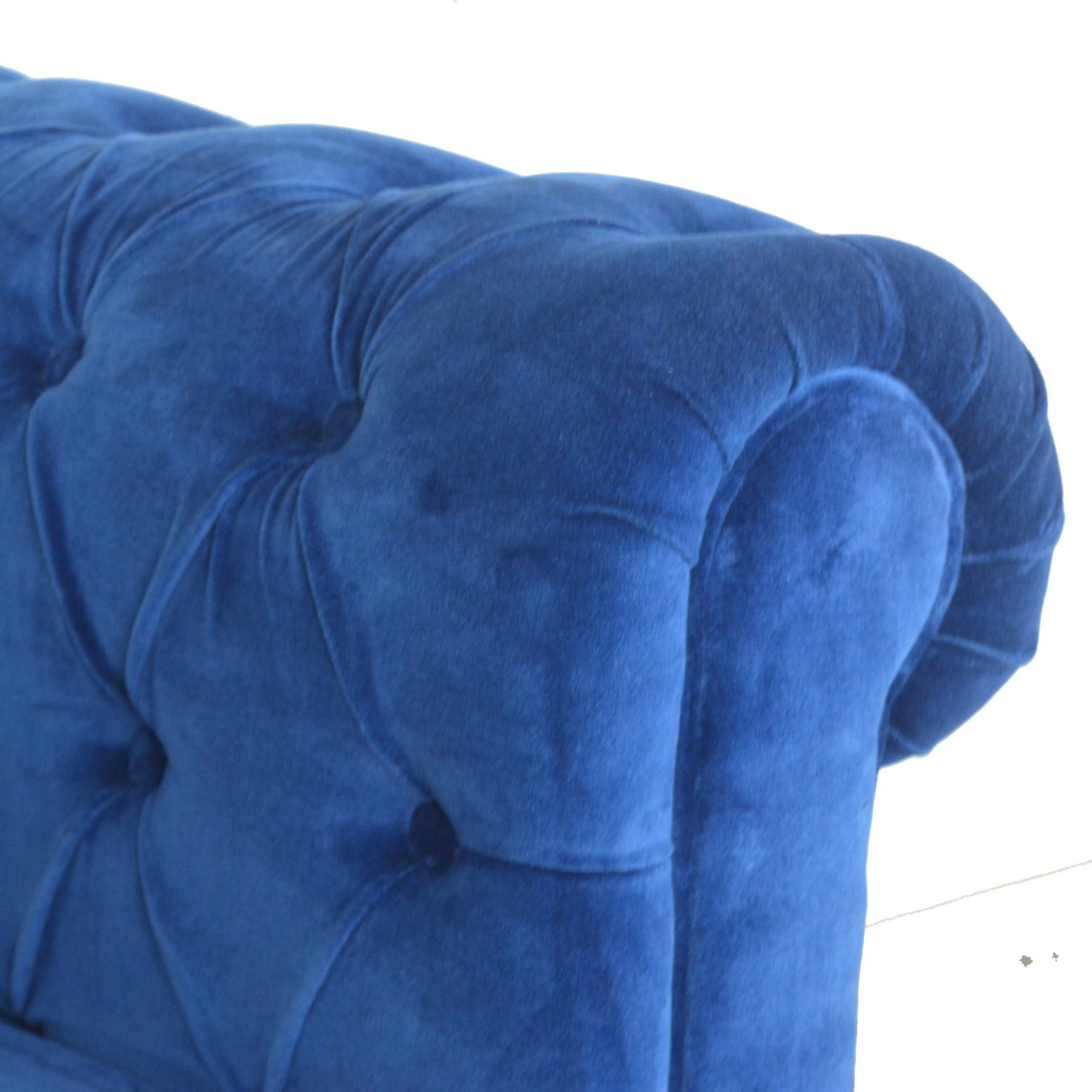 Heritage Collection Royal Blue Velvet Chesterfield Sofa