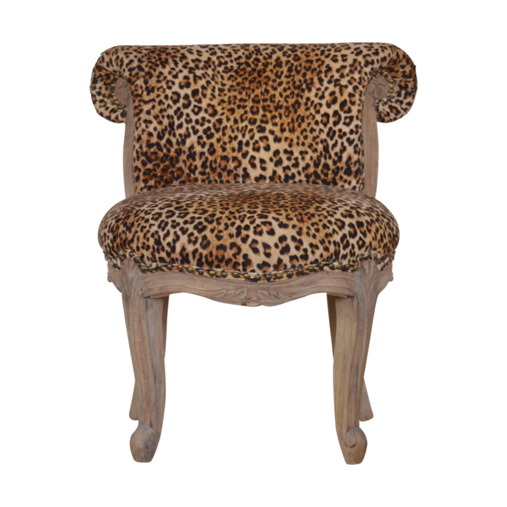 Heritage Collection Leopard Print Studded Chair