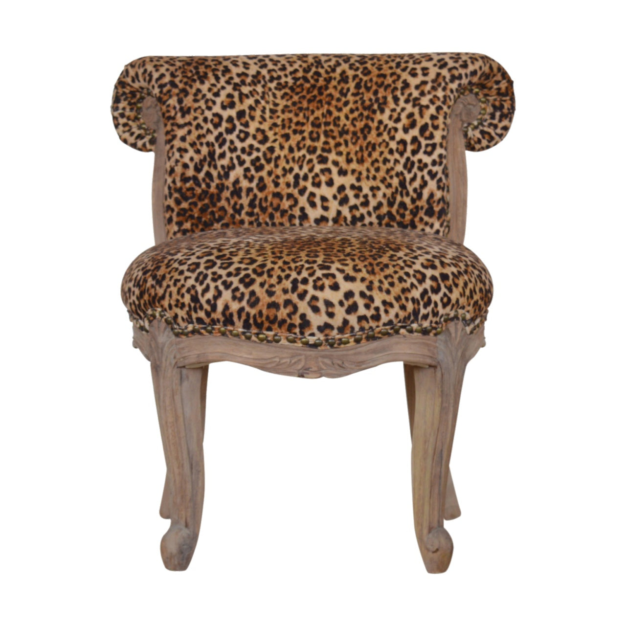 Heritage Collection Leopard Print Studded Chair