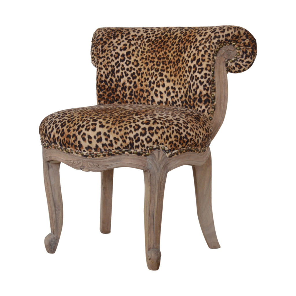 Heritage Collection Leopard Print Studded Chair