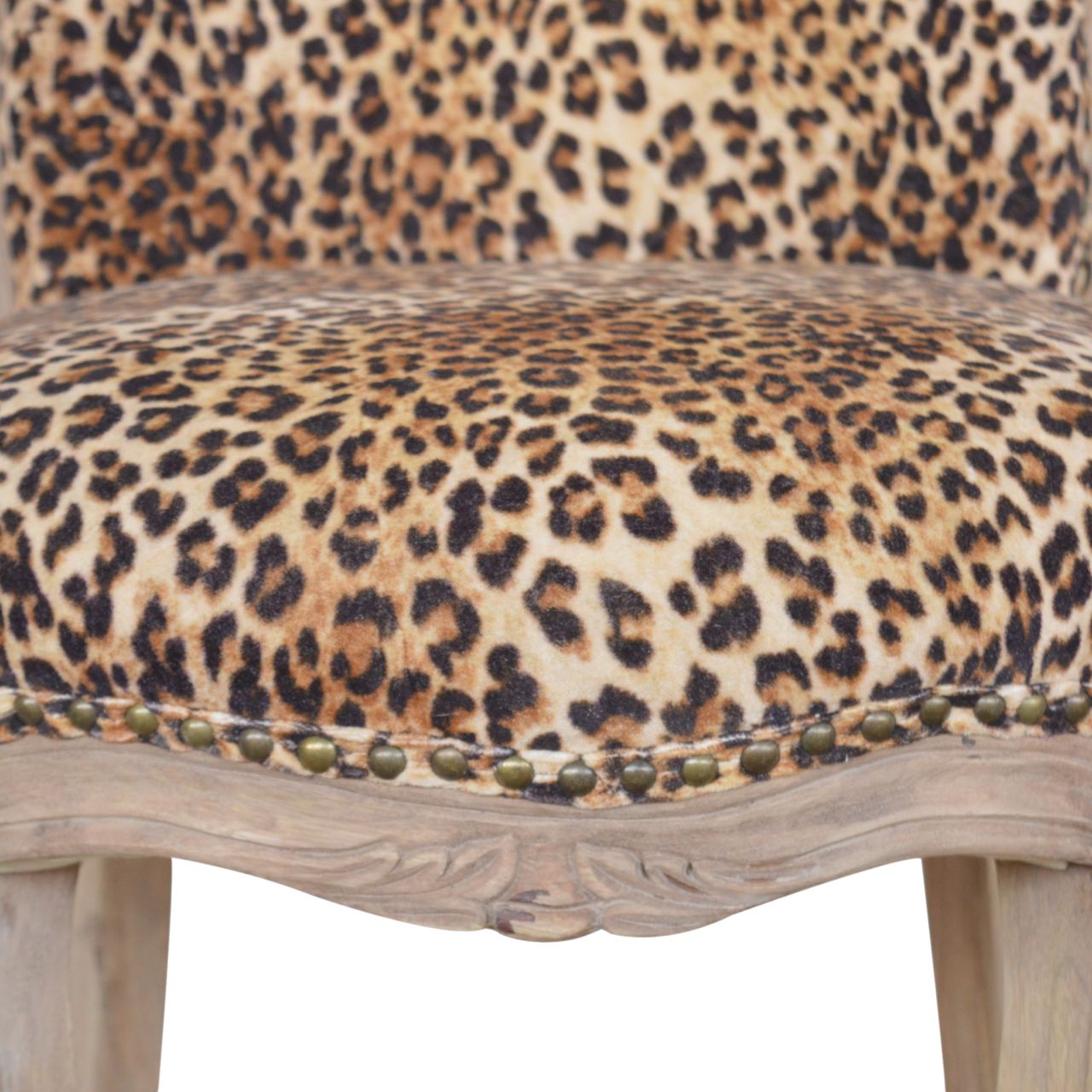 Heritage Collection Leopard Print Studded Chair