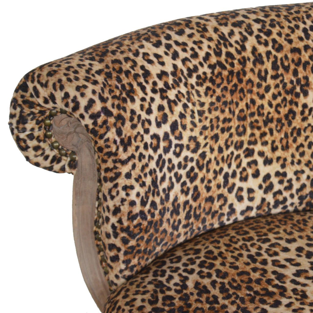 Heritage Collection Leopard Print Studded Chair