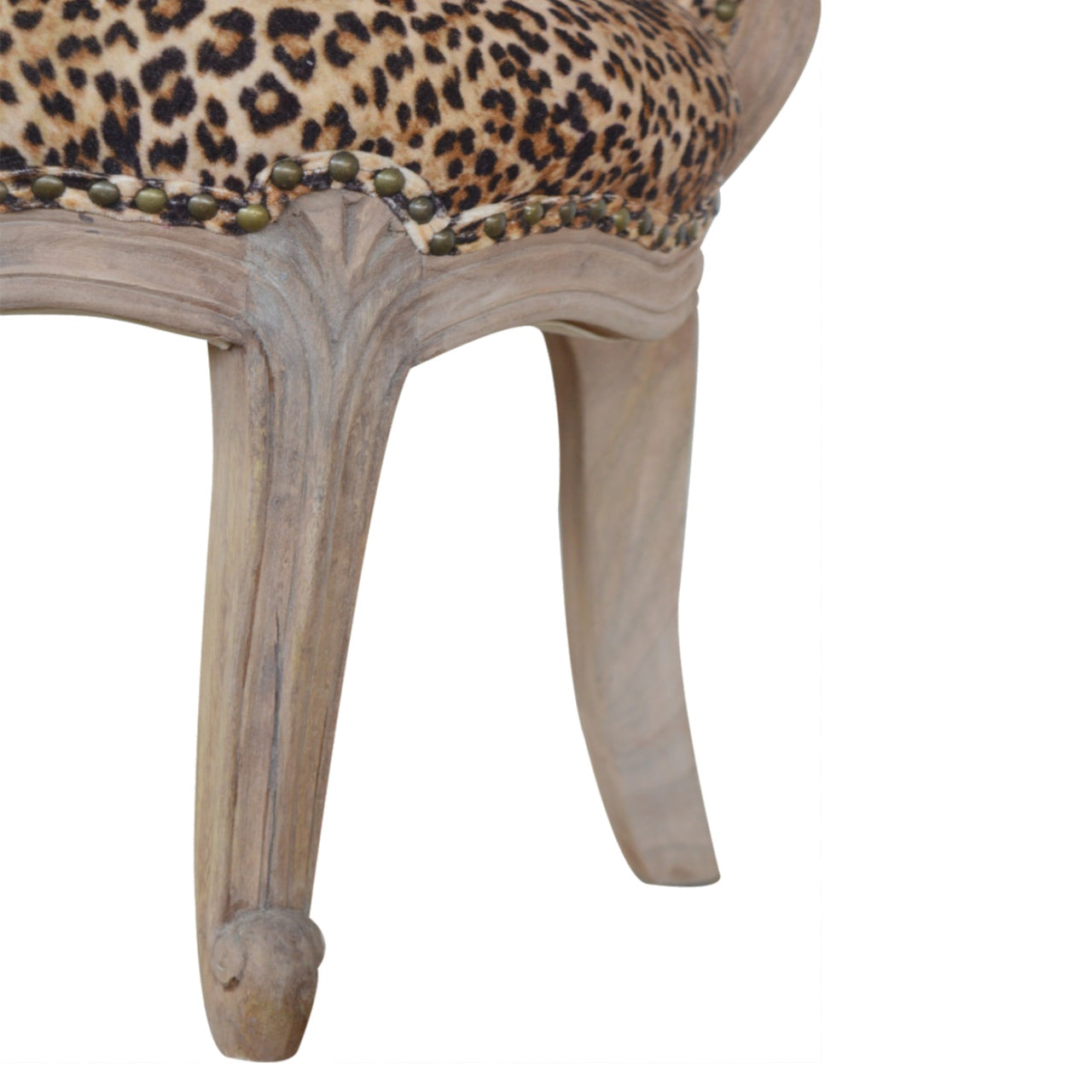 Heritage Collection Leopard Print Studded Chair