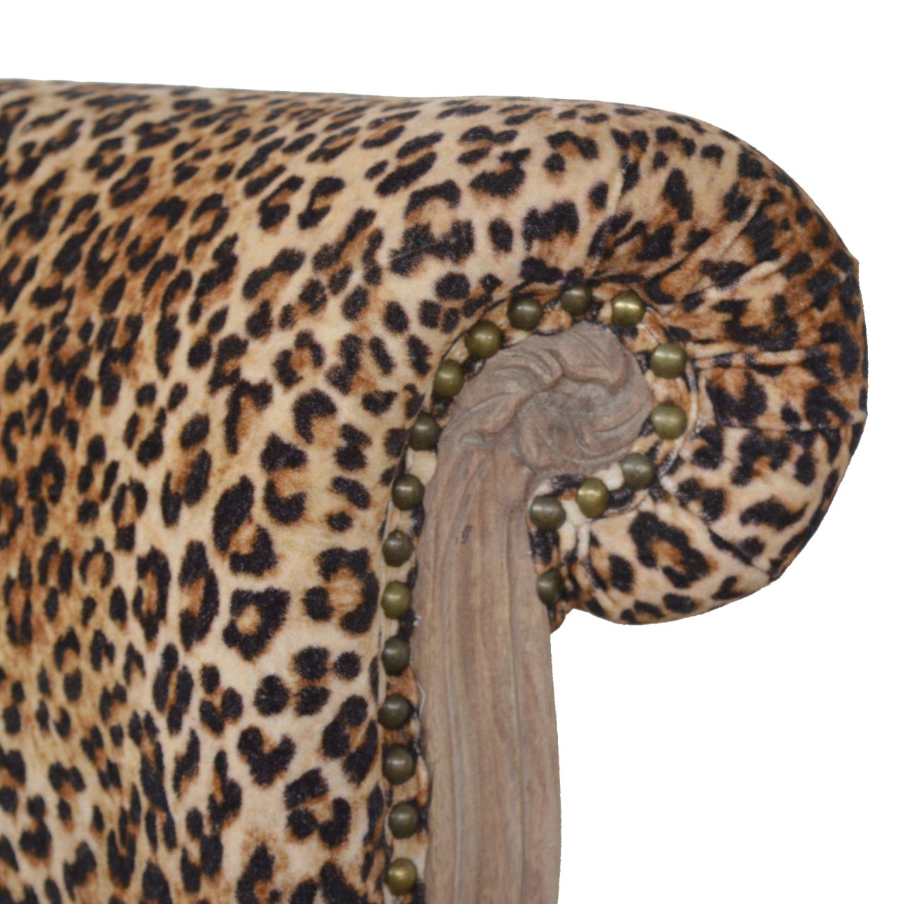 Heritage Collection Leopard Print Studded Chair