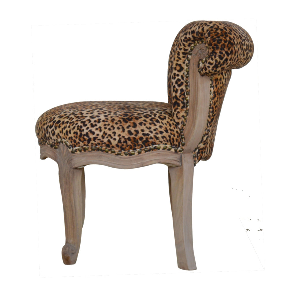 Heritage Collection Leopard Print Studded Chair