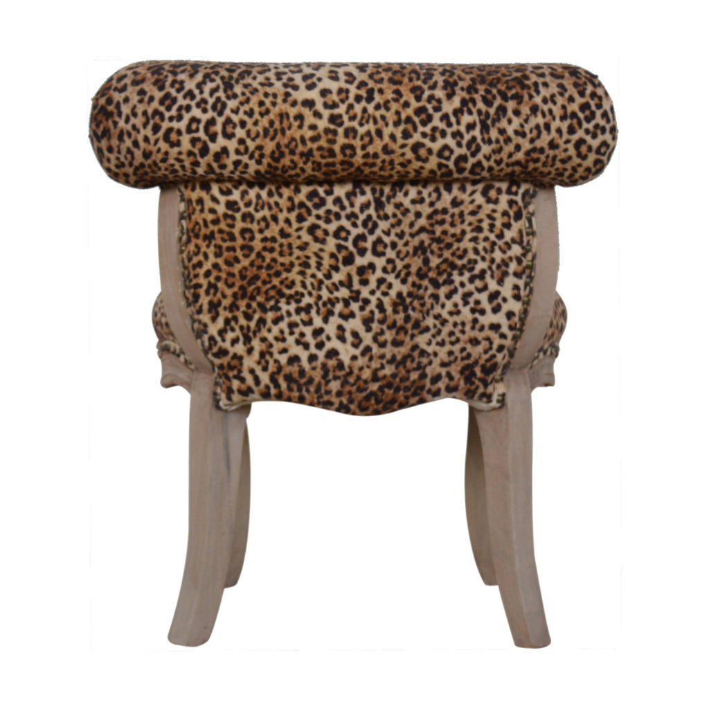 Heritage Collection Leopard Print Studded Chair