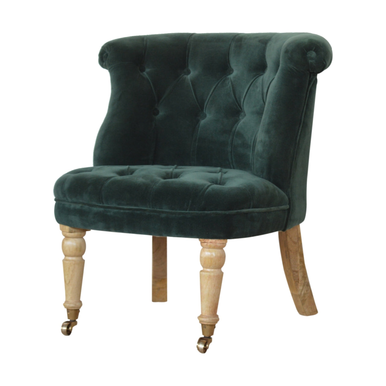 Heritage Collection Emerald Velvet Accent Chair