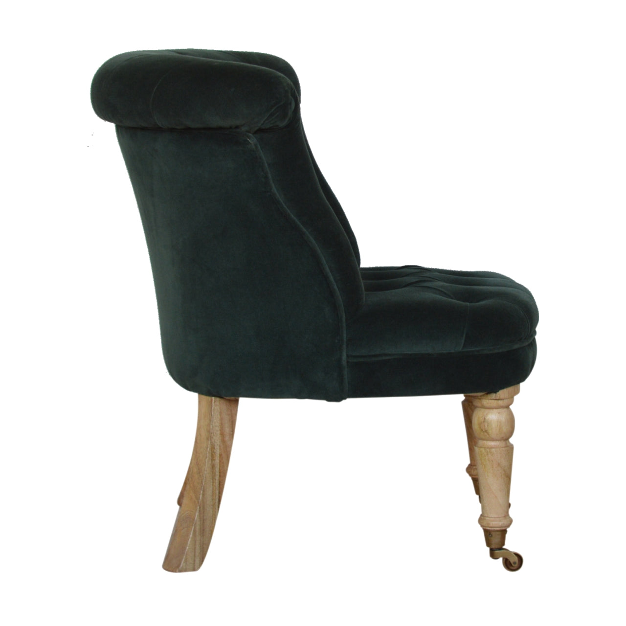 Heritage Collection Emerald Velvet Accent Chair